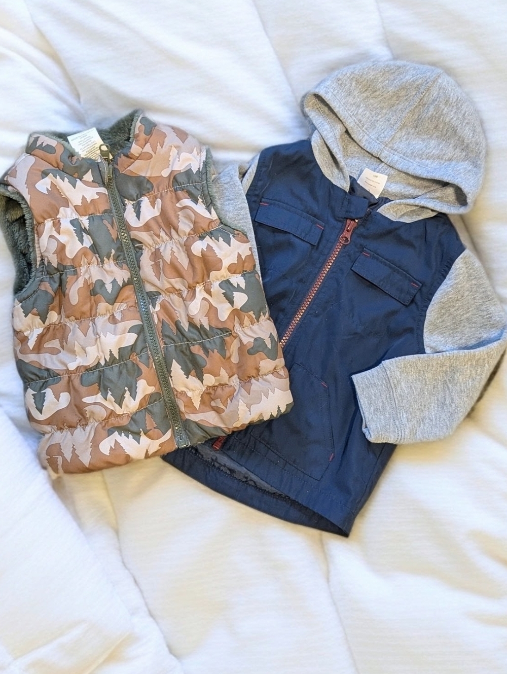 Wonder Nation Vest And A Hooded Jacket